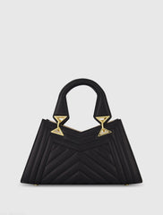 Quilted Napa Leather Angular Handbag