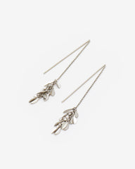 Metal Shiny Leaf Earrings