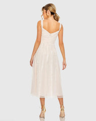 Pink Sleeveless Ruffle Tiered Dress