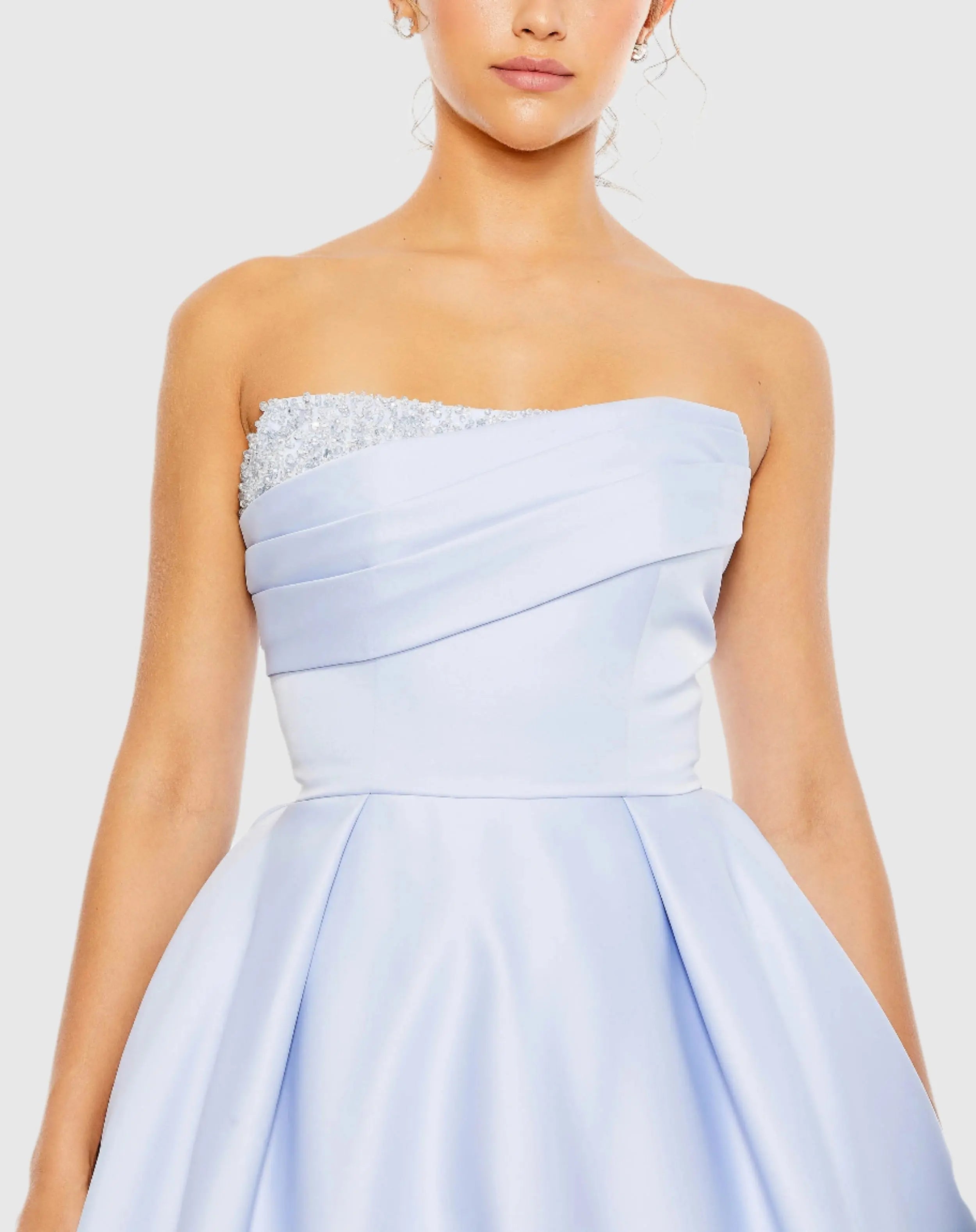 Blue Strapless Sweetheart Ballgown - FINAL SALE