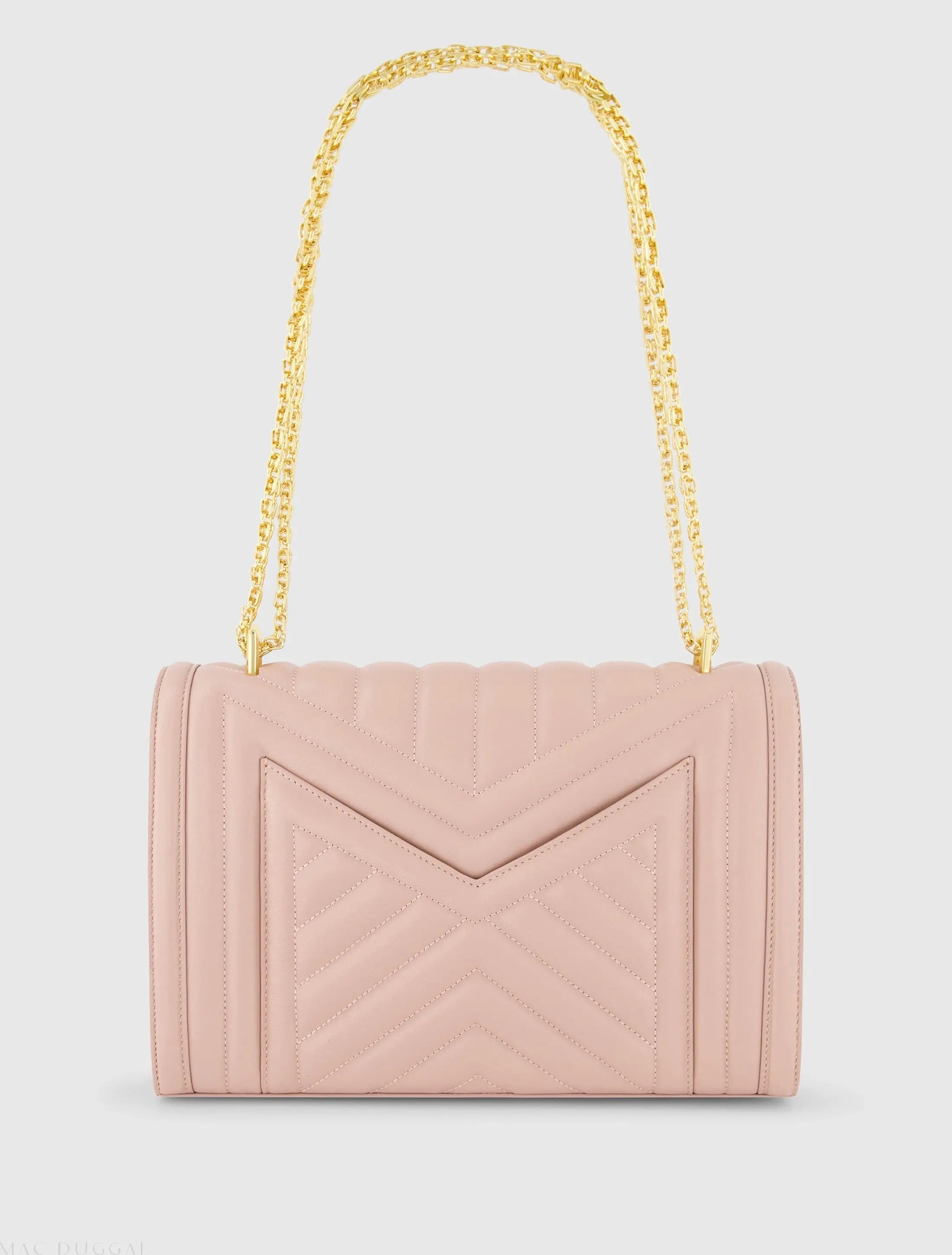 Pink Quilted Napa Leather Handbag With Gold Hardware - FINAL SALE