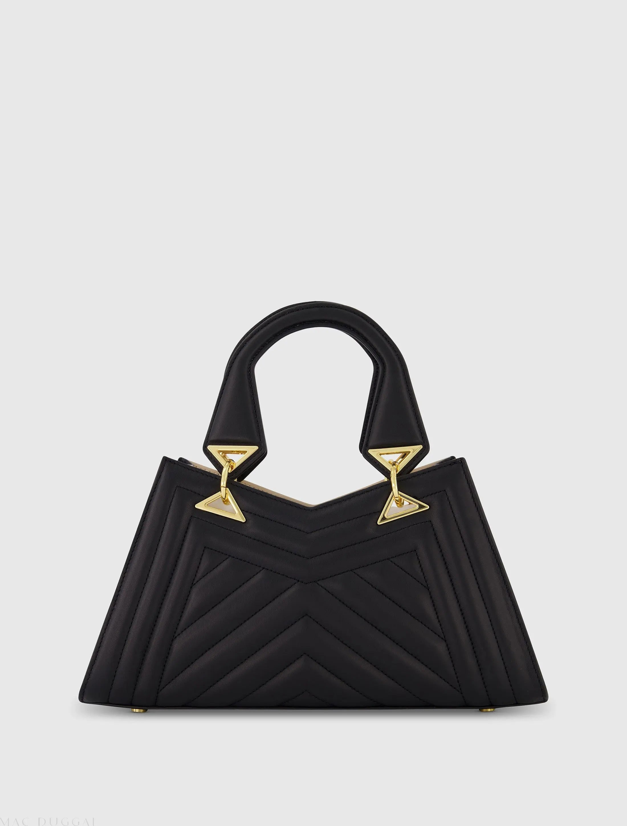 Quilted Napa Leather Angular Handbag