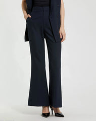 Classic Crepe Flared Leg Trouser Pant